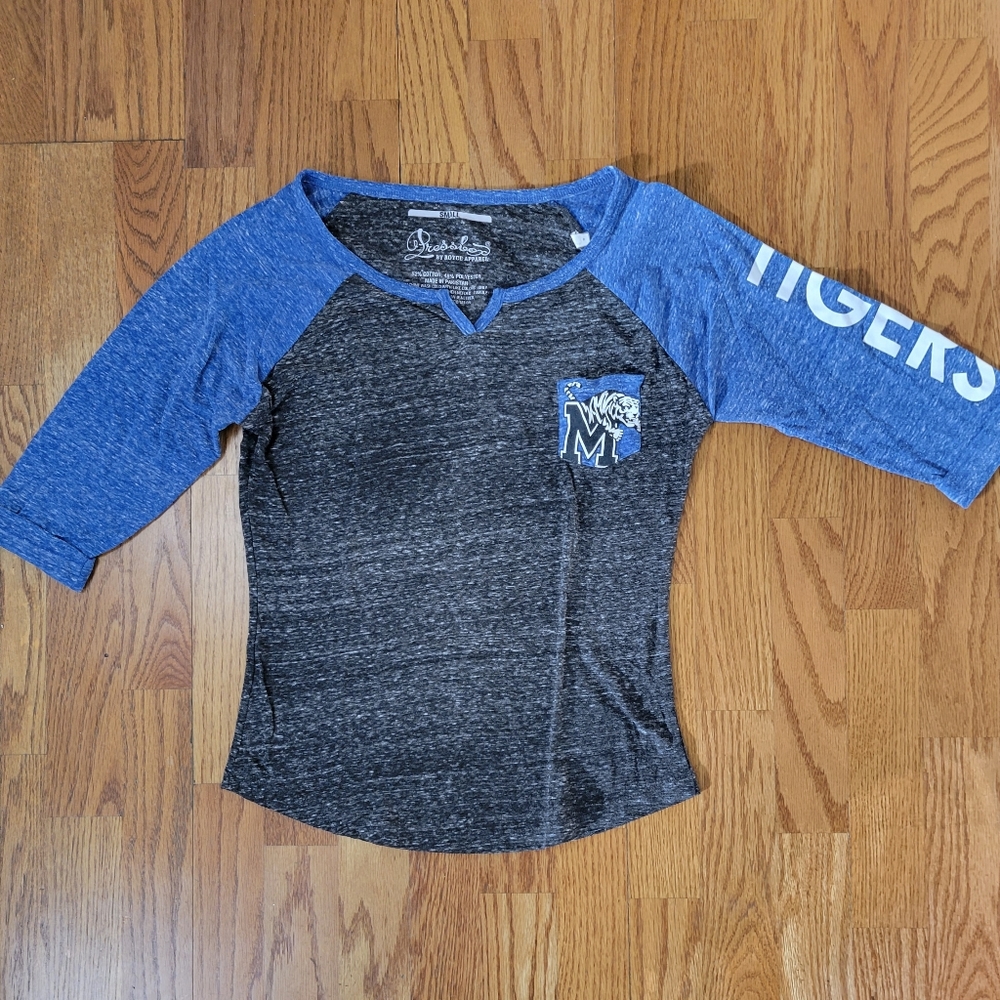 Memphis Tigers 3/4 sleeve t shirt